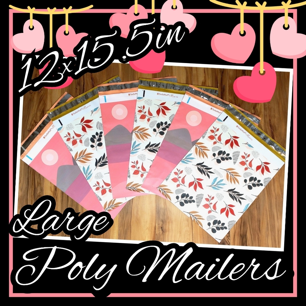 Poly Mailers large 12x15.5 mix